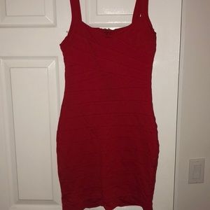Express Red BodyCon Cocktail Dress